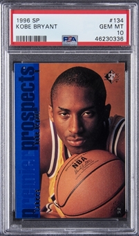 1996-97 SP #134 Kobe Bryant Rookie Card - PSA GEM MT 10 